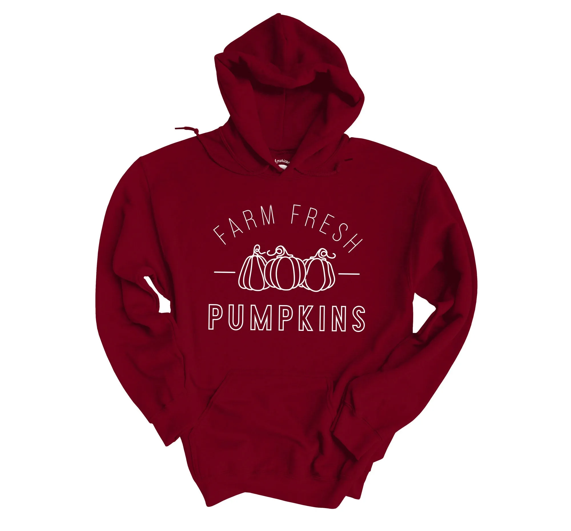 Farm Fresh Pumpkin Hoodies - light or dark artwork