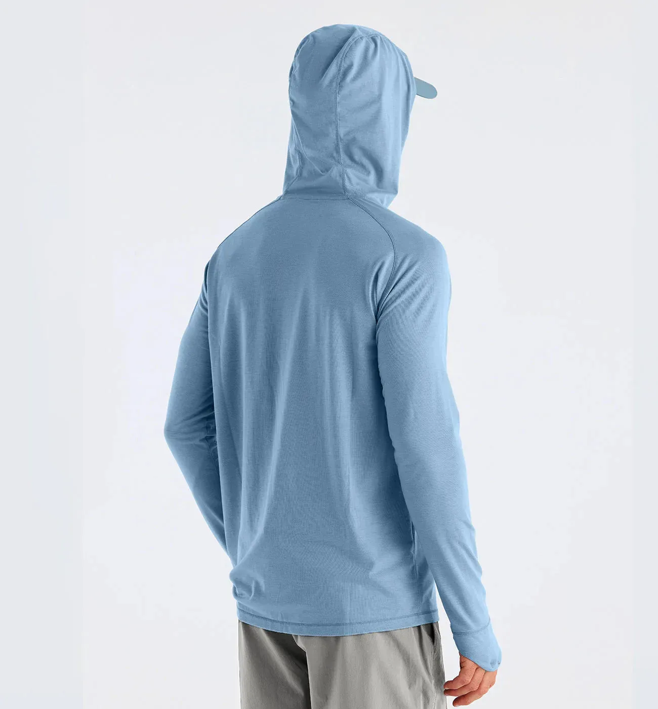 Free Fly Men's Elevate Hoodie in Blue Fog