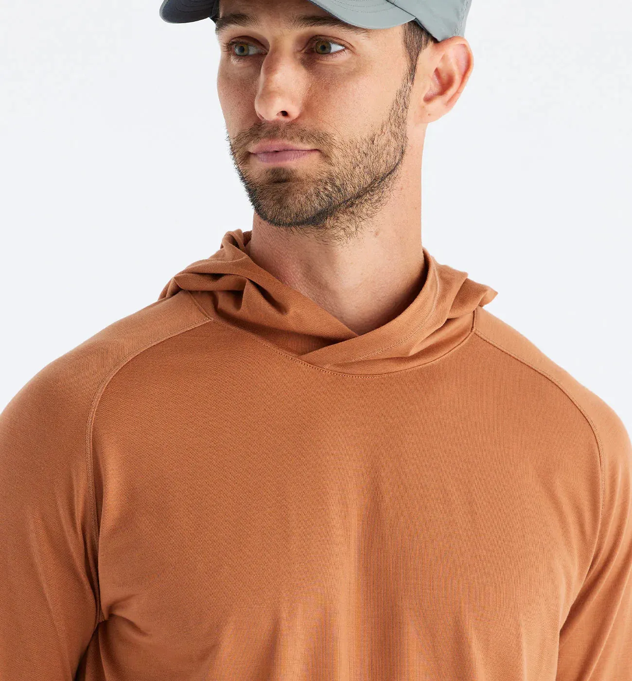 Free Fly Men's Elevate Hoodie in Rust