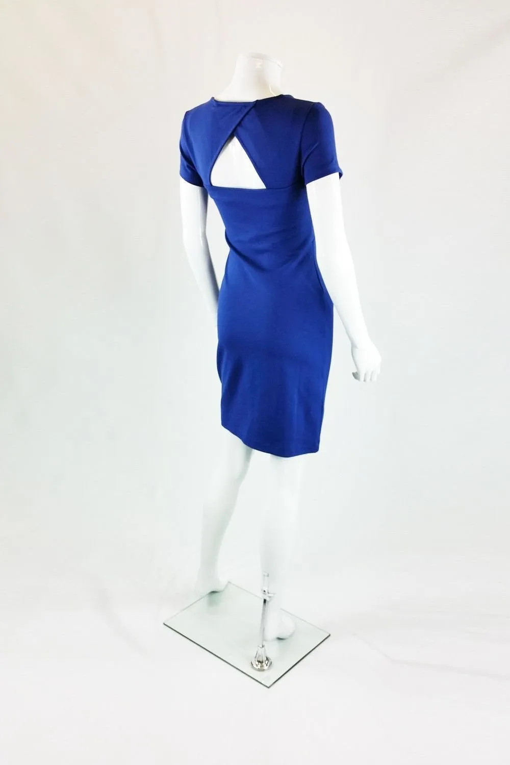 FRENCH CONNECTION Marie Cut Out Maya Blue Body Con Dress (UK 8)