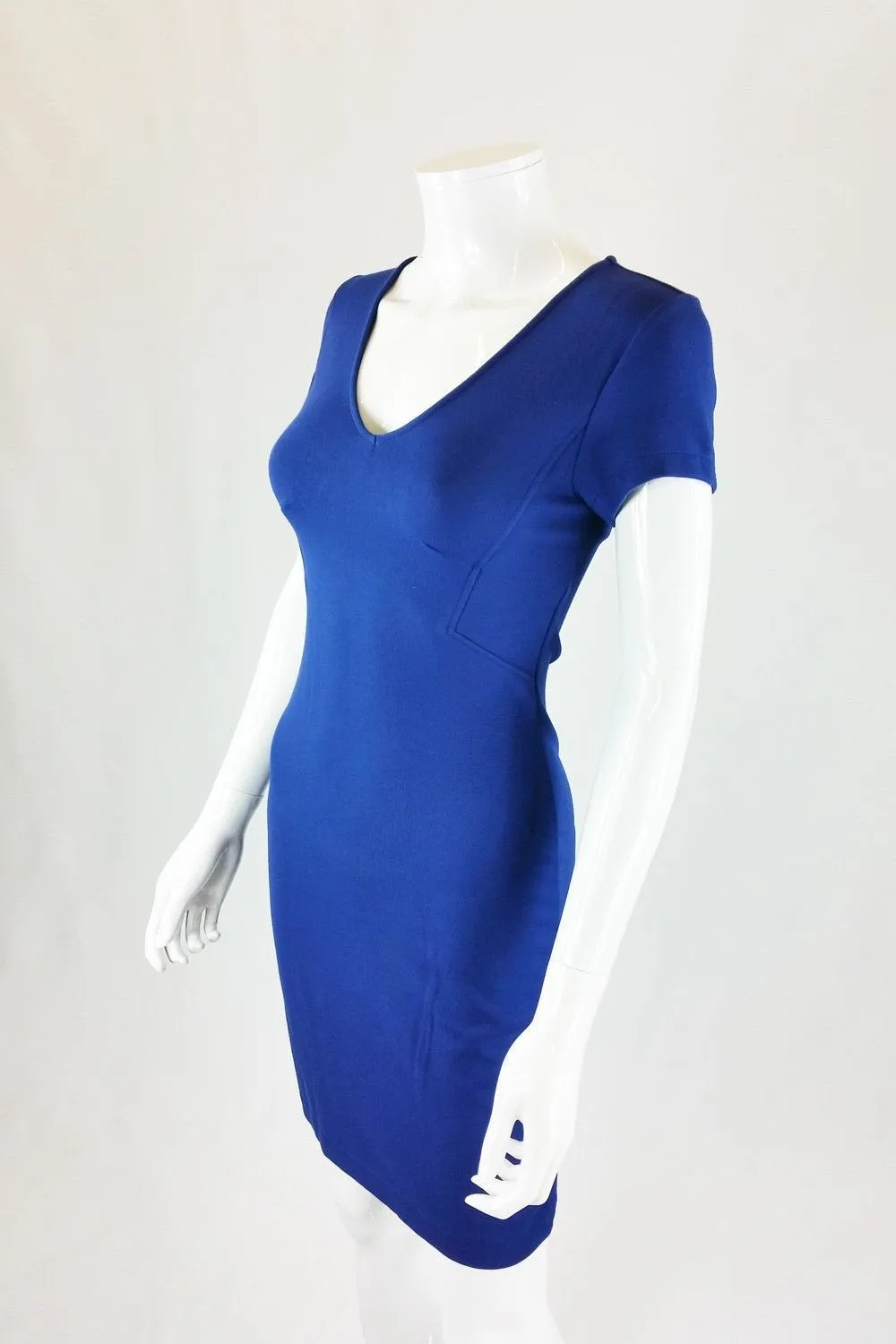 FRENCH CONNECTION Marie Cut Out Maya Blue Body Con Dress (UK 8)