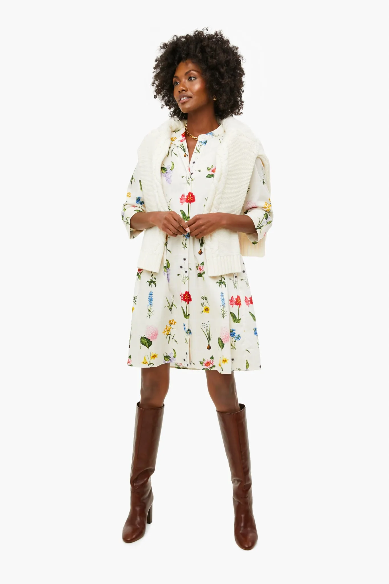 Fresh Buds Royal Shirt Dress