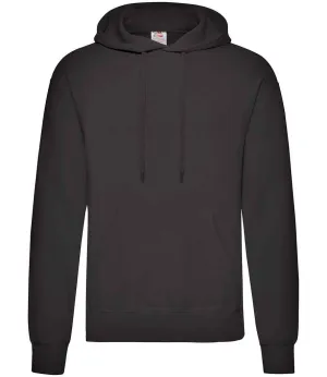 Fruit of the Loom Classic Hooded Sweatshirt - Black, Grey, White