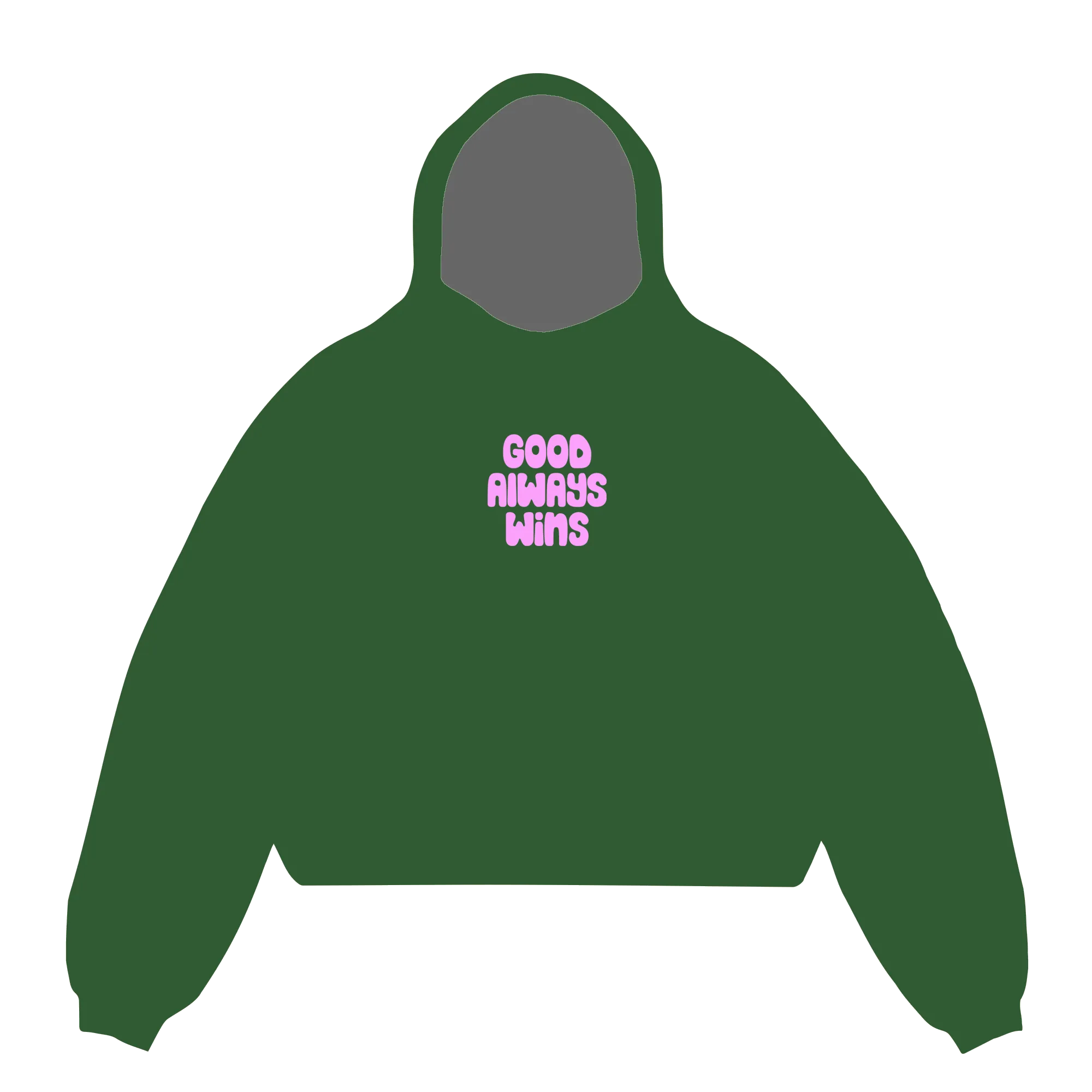 Good Always Wins Hoodie - Olive