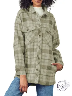 Good Knowing You Plaid Shacket