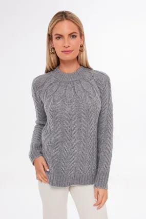 Gray Peacock Sweater