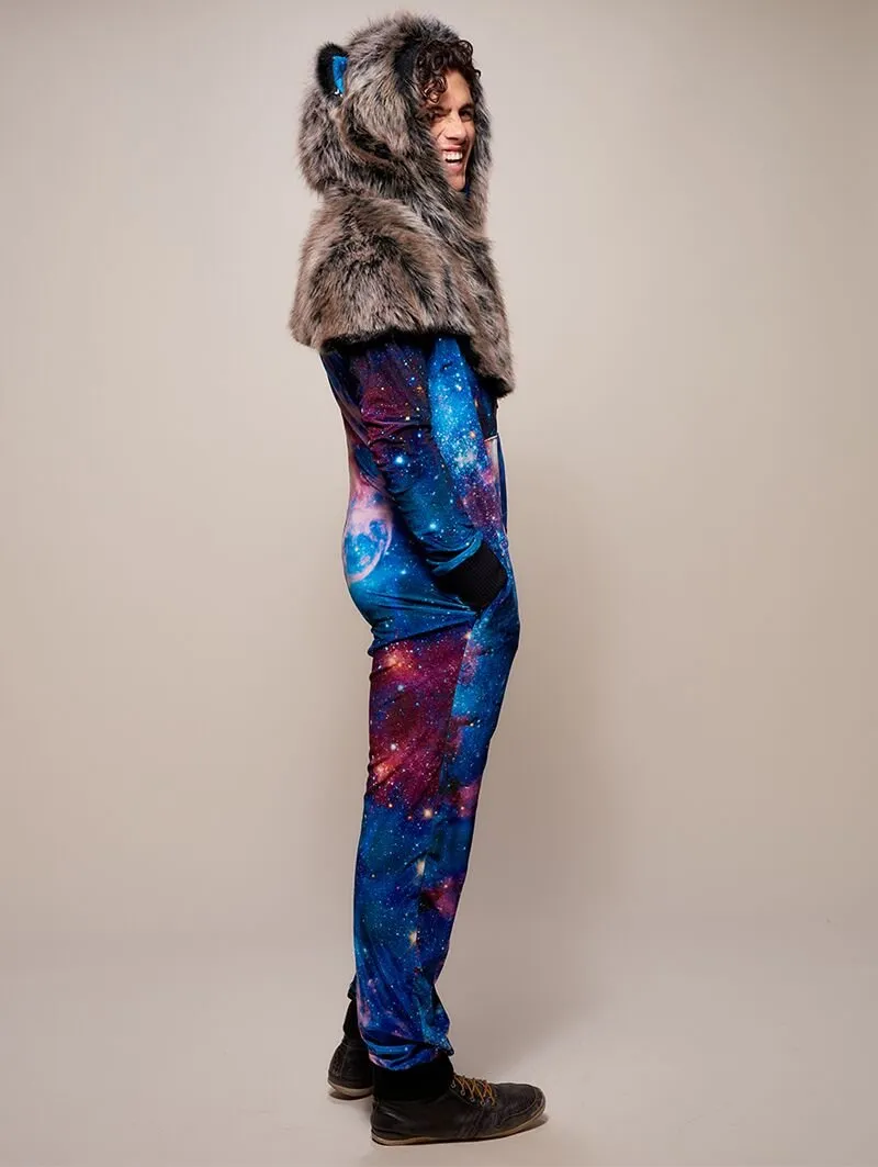 Grey Wolf Galaxy Onesie SpiritHood