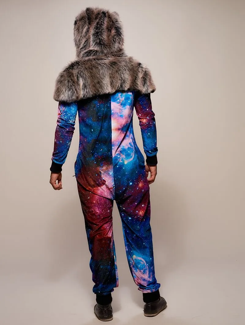 Grey Wolf Galaxy Onesie SpiritHood