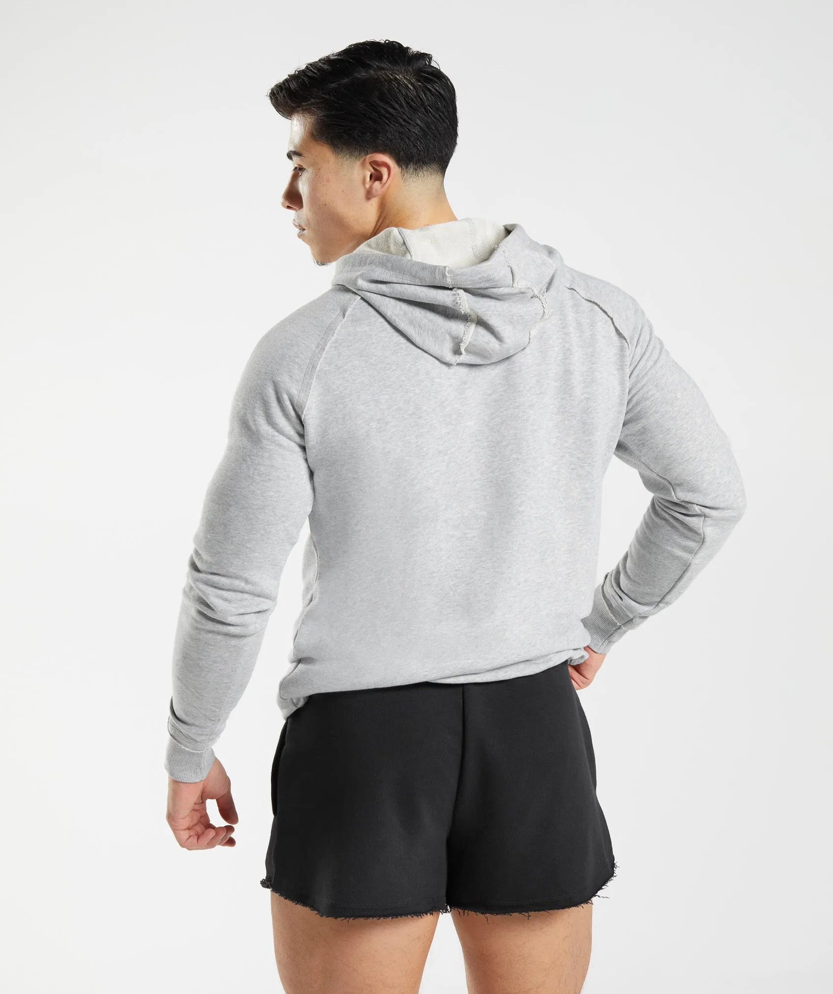 Gymshark Legacy Hoodie - Light Grey Marl