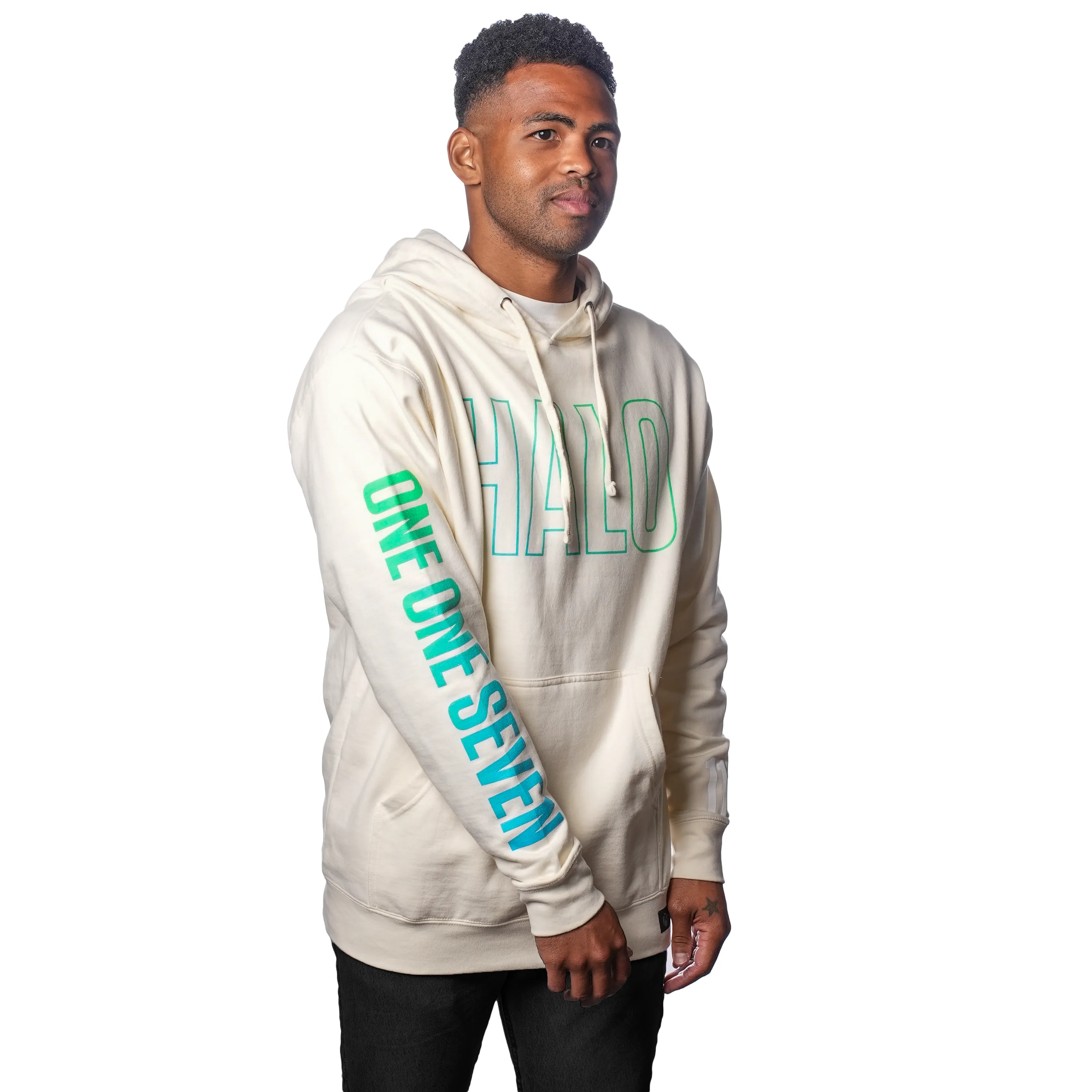 Halo One One Seven Cream Pullover Hoodie