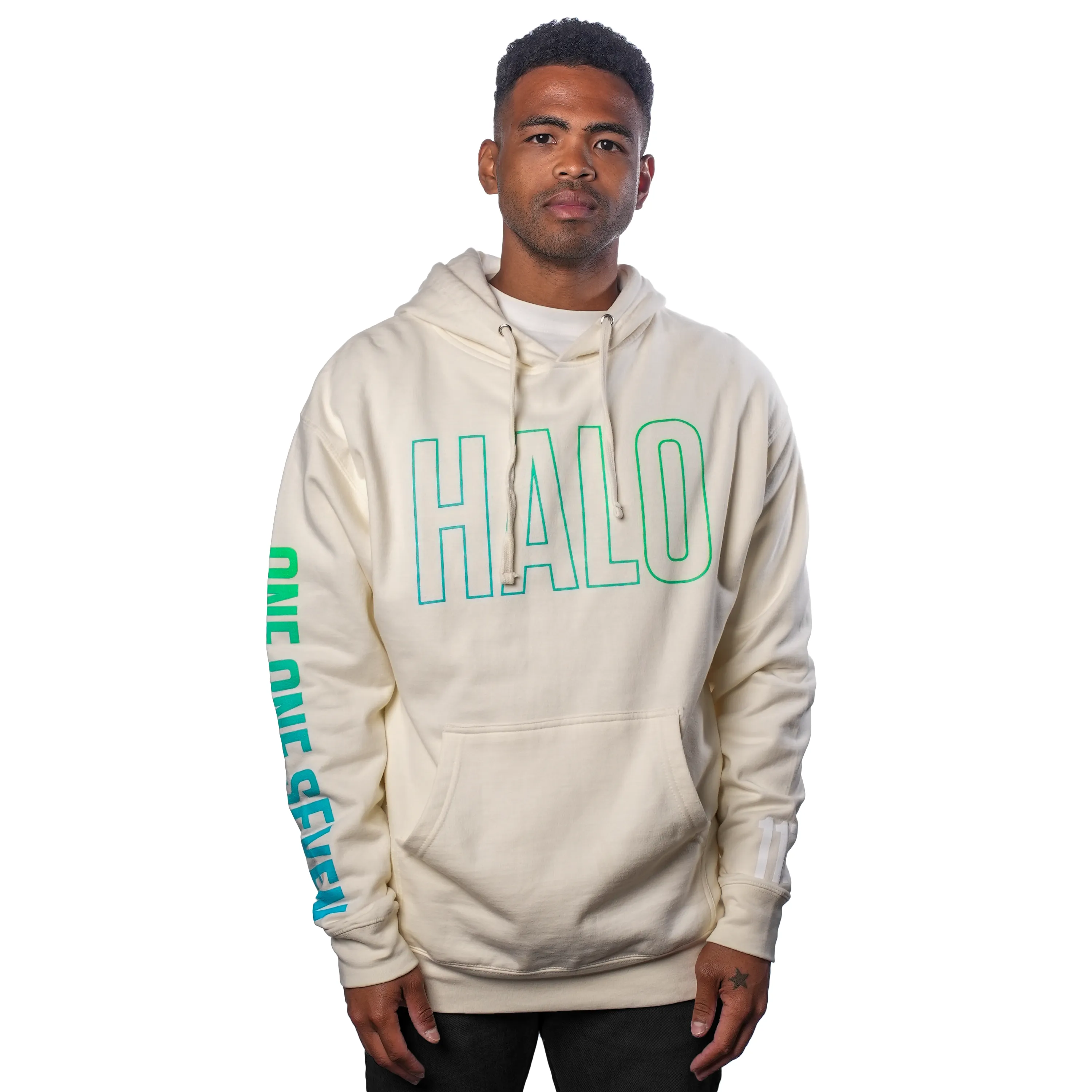 Halo One One Seven Cream Pullover Hoodie