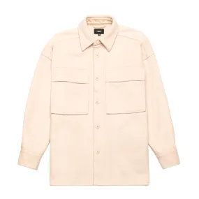 HOMME  Heavyweight Overshirt Beige