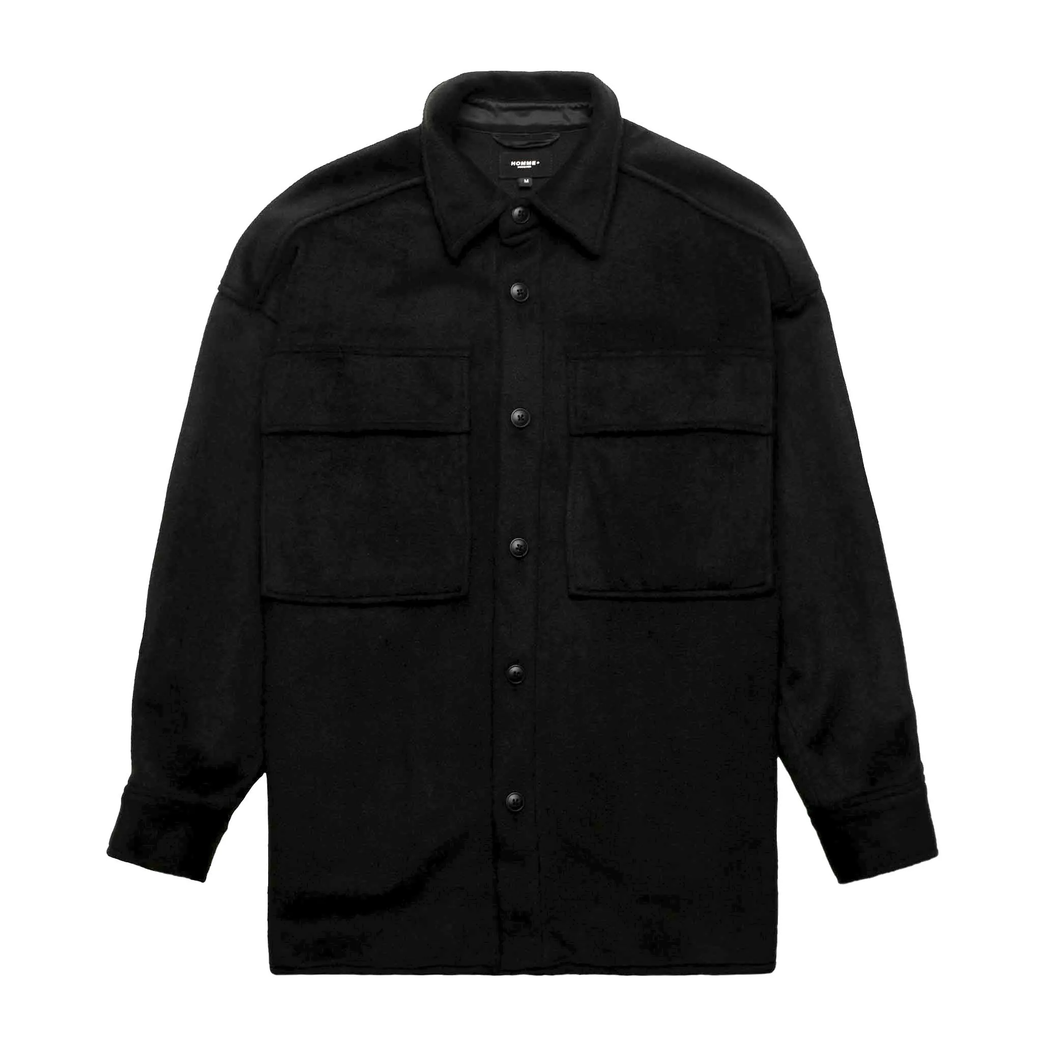 HOMME  Heavyweight Overshirt Black