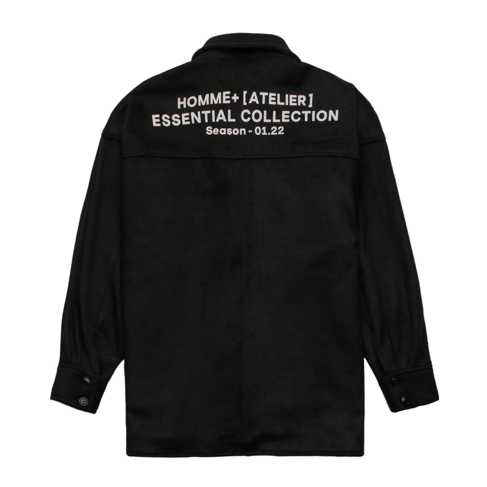 HOMME  Heavyweight Overshirt Black