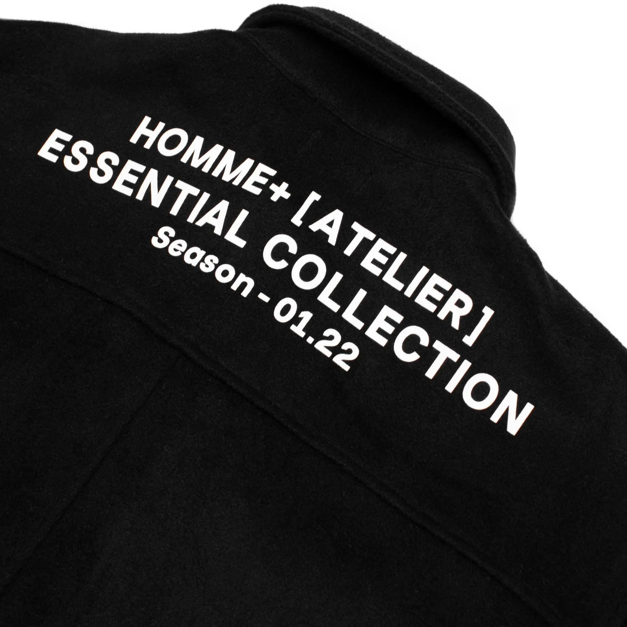 HOMME  Heavyweight Overshirt Black