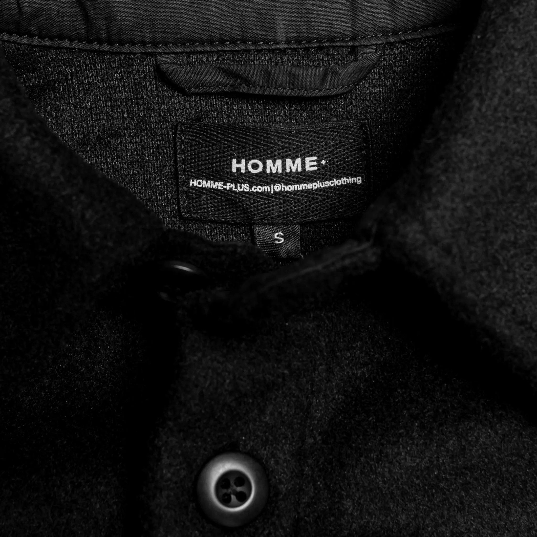 HOMME  Oversized Shirt Black