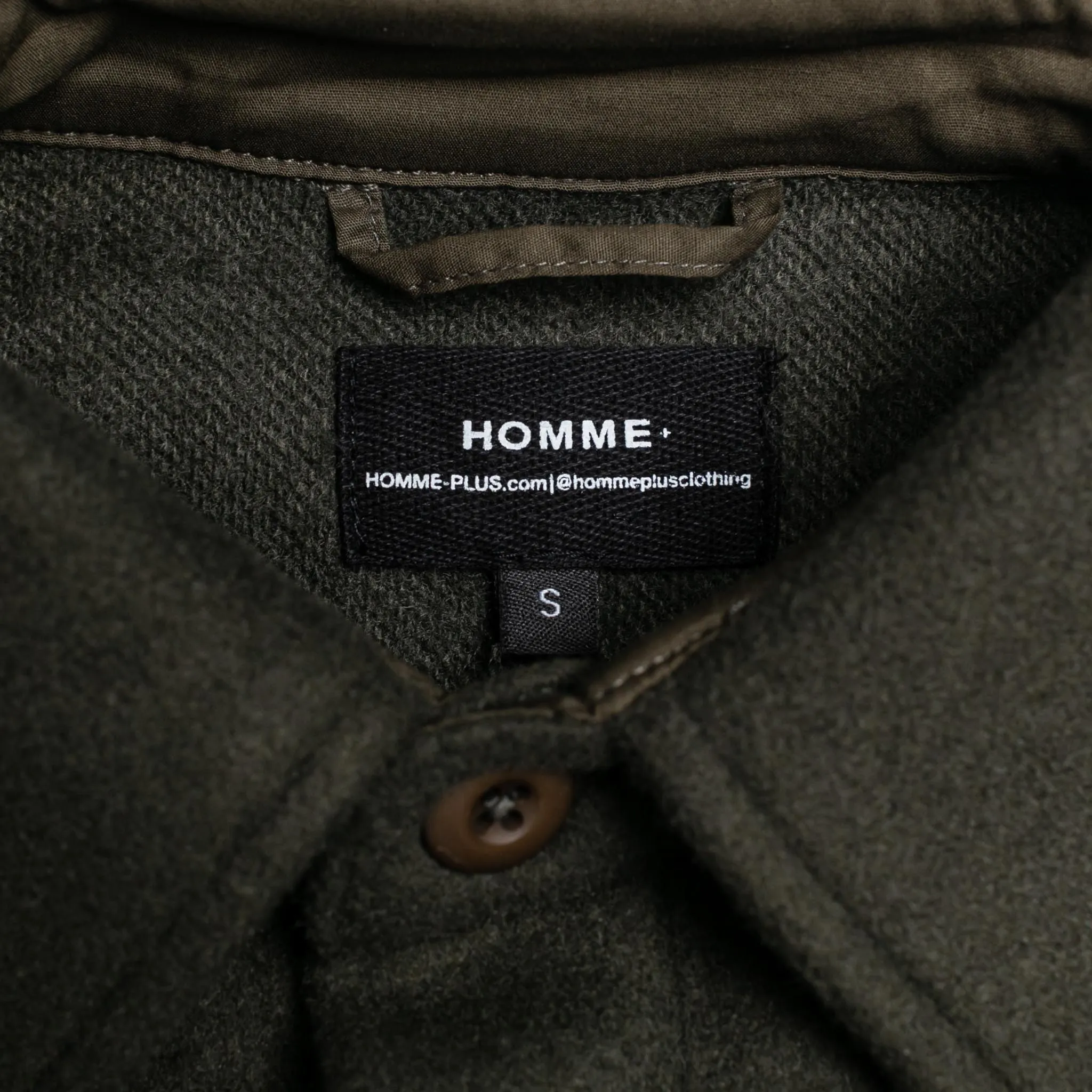 HOMME  Oversized Shirt Olive