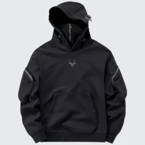 Hoodie With High Collar