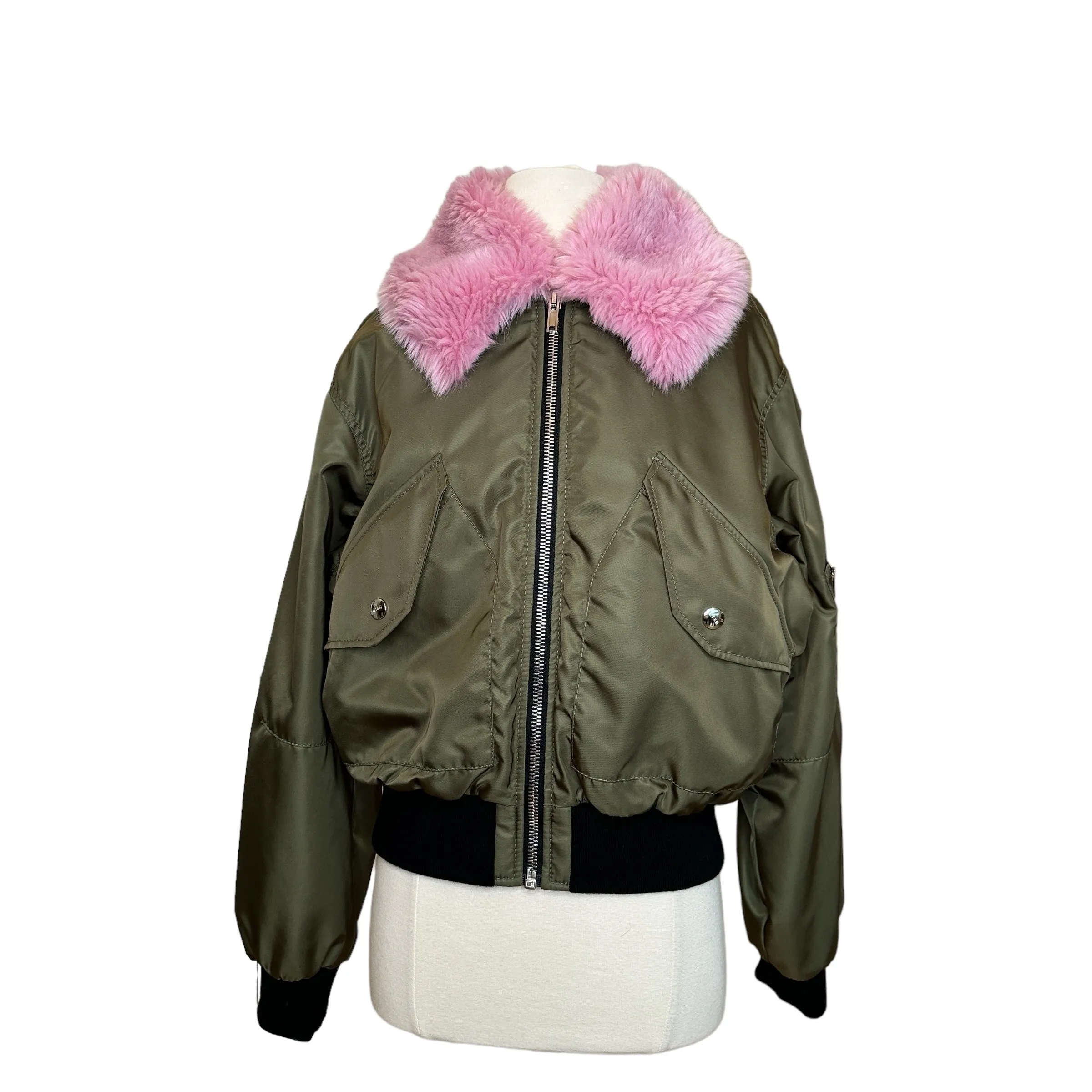 Kaki Bomber Jacket - S