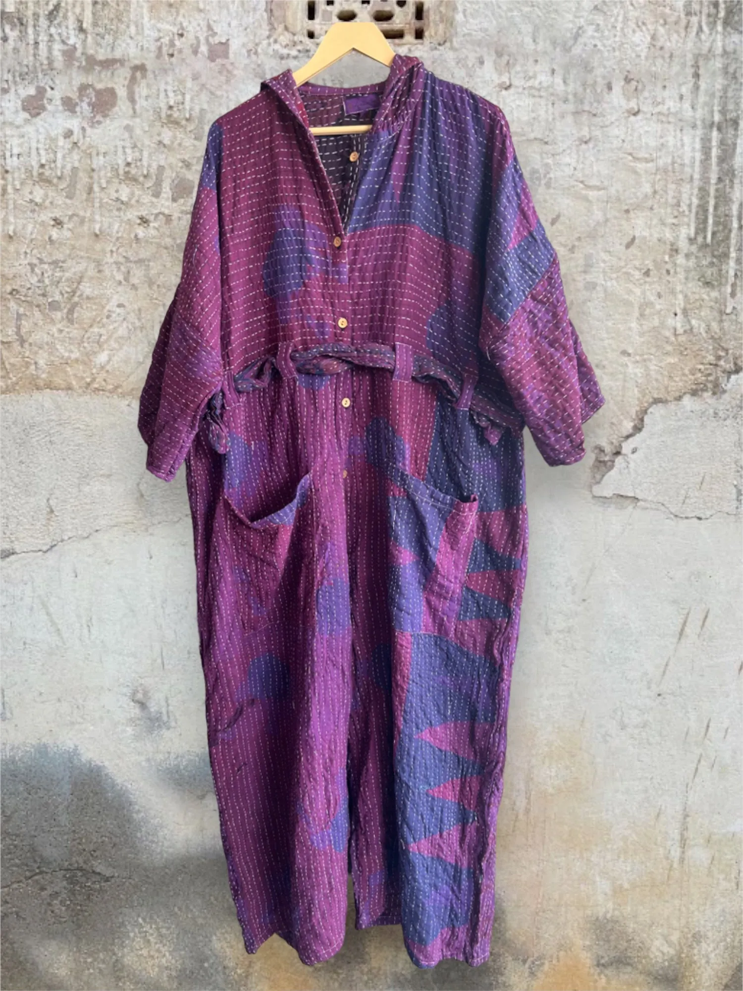 Kantha Zen Hoodie Jumpsuit 0224 268