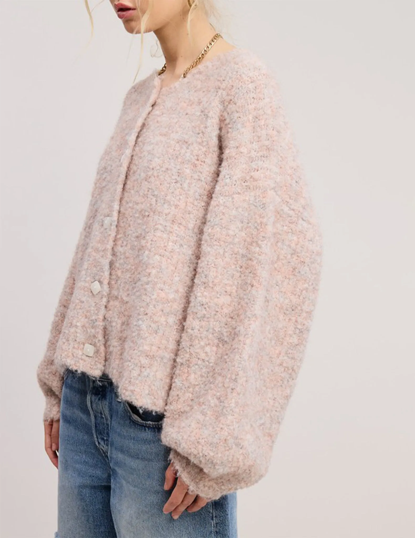 Keiko Marled Button Cardigan