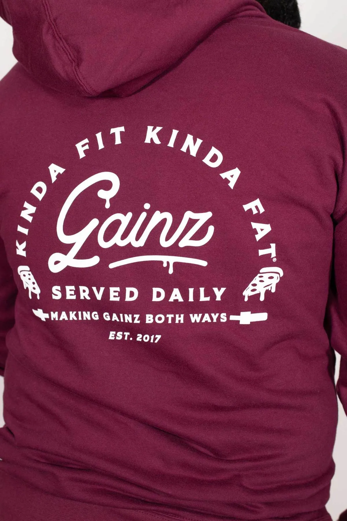 Kinda Fit Kinda Fat Gainz Served Daily Hoodie