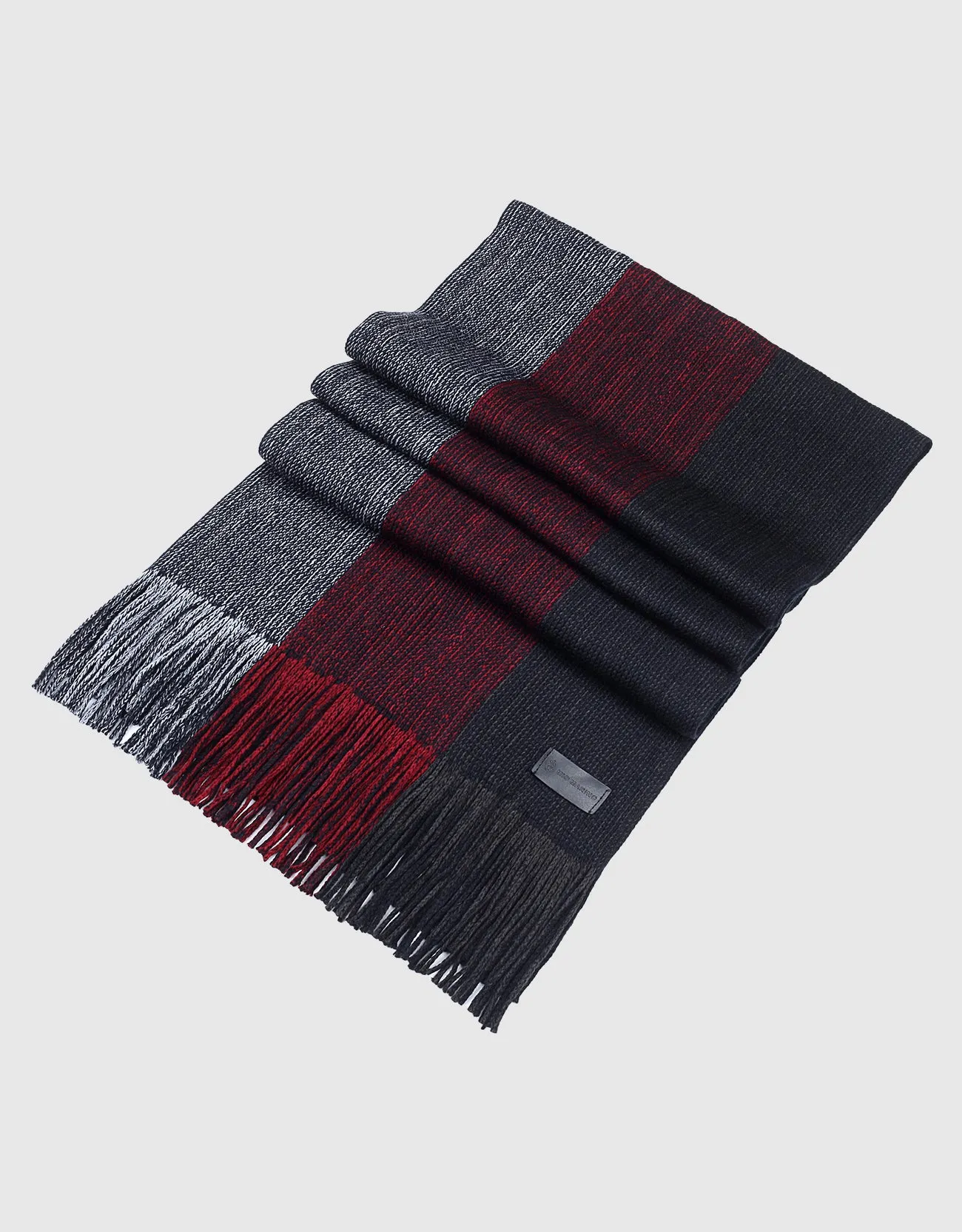 King Striped Knit Scarf