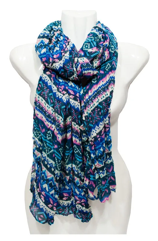 Ladies Printed Fall / Spring Scarves Wholesale