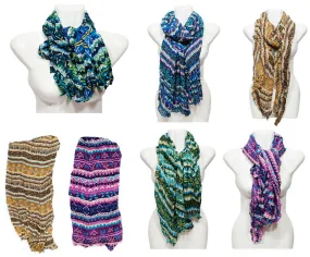 Ladies Printed Fall / Spring Scarves Wholesale