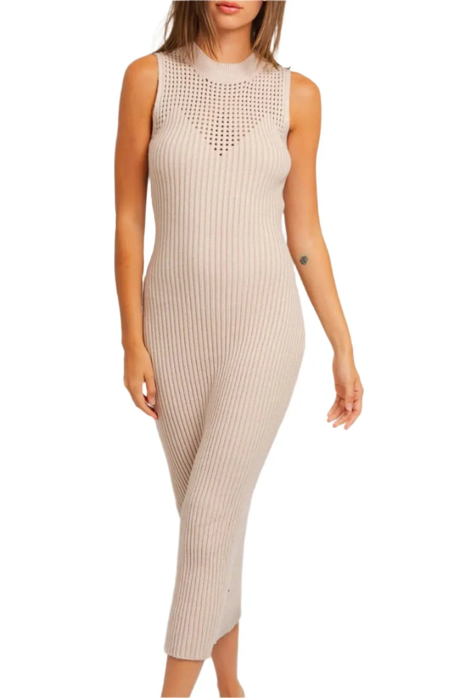 Layne Sleeveless Sweater Maxi Dress