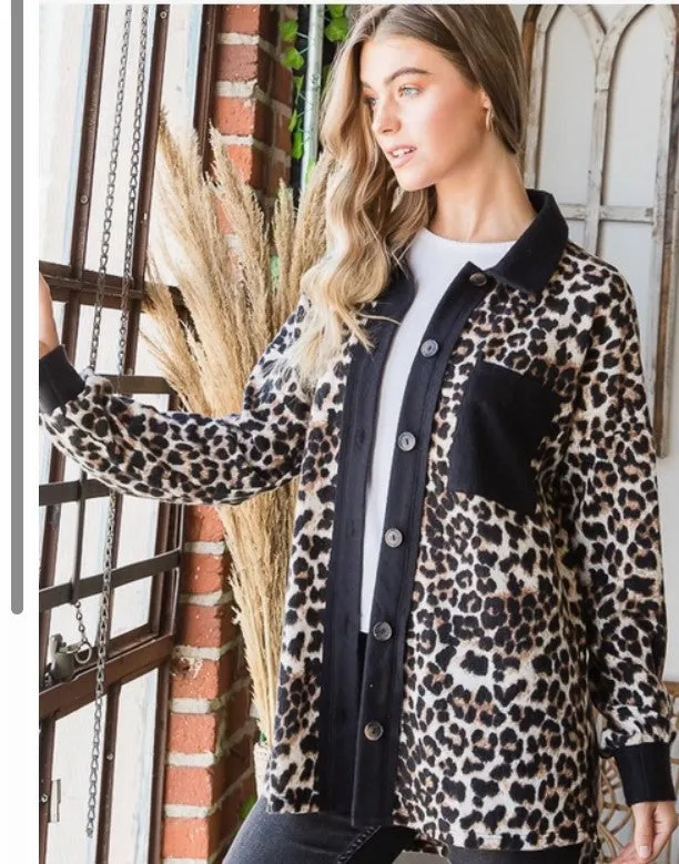 Leopard Print Shacket - #5573-5575