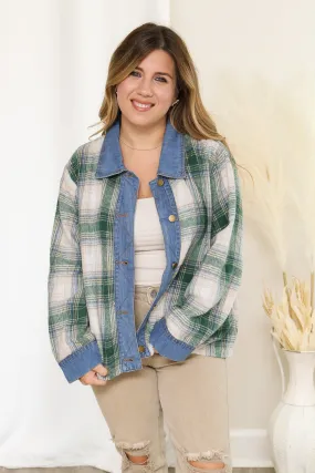 Let's Hang Out Plaid Shacket