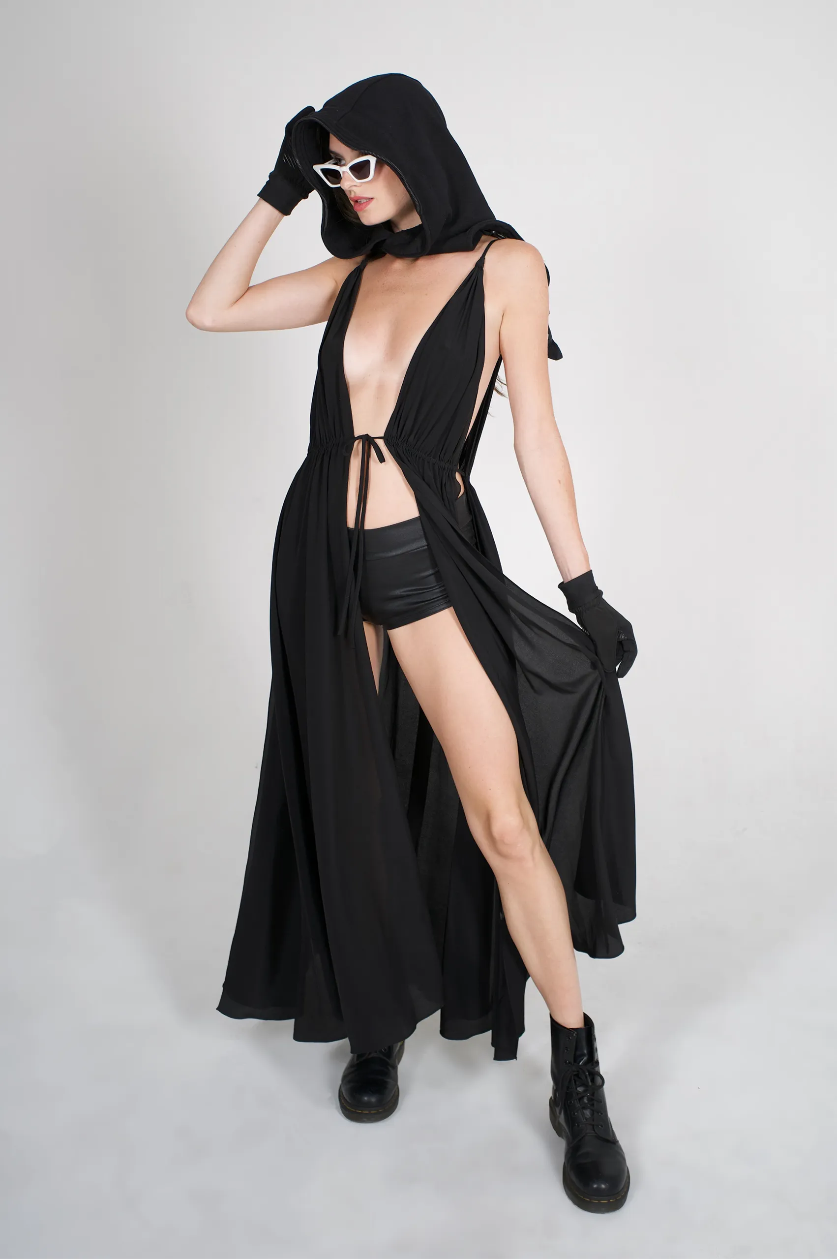 Liberty, The Long Four-Way Slit Dress