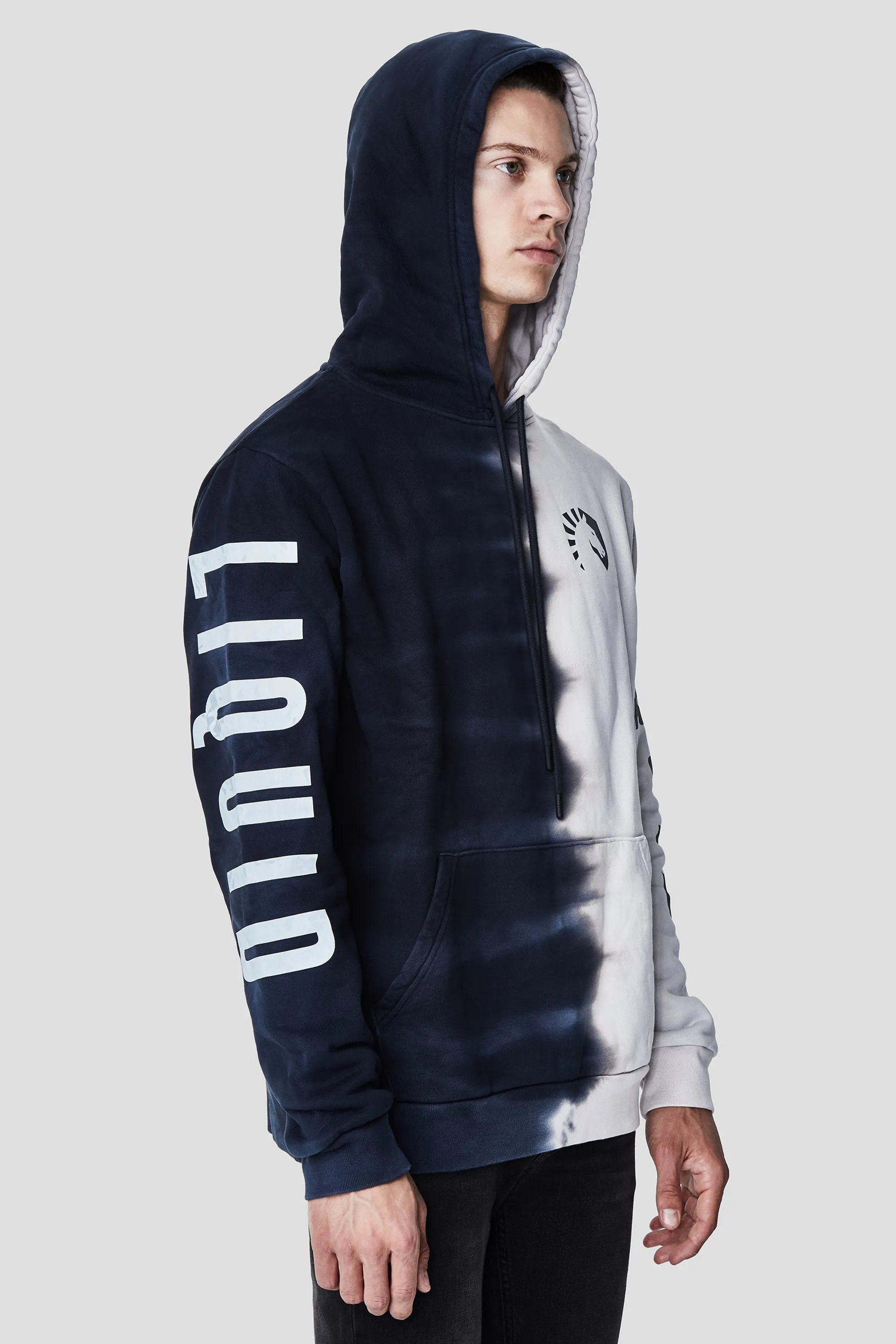 LIQUID HERITAGE HOODIE - VERTICAL DIP DYE