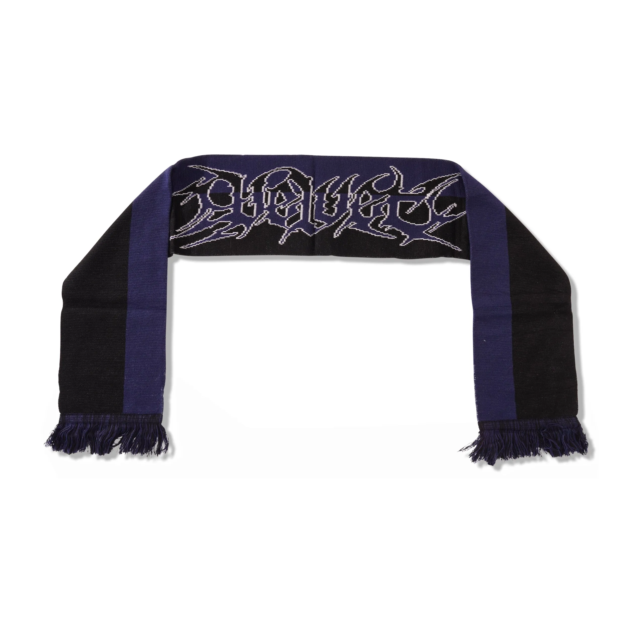 Logo Scarf, Black / Navy