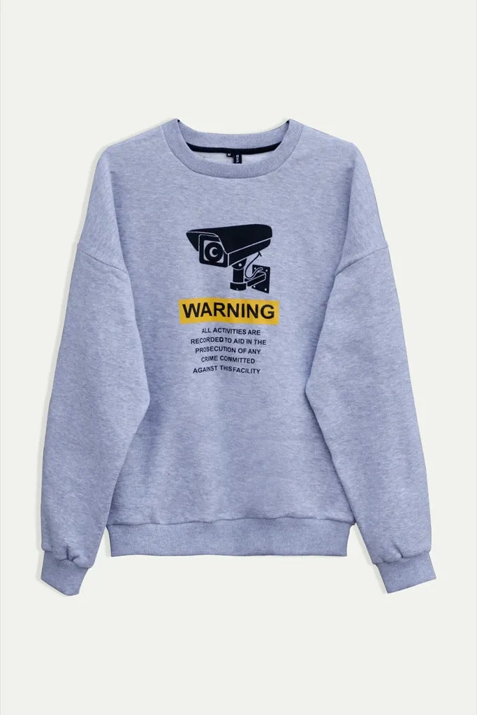 MELANGE GREY SWEATSHIRT