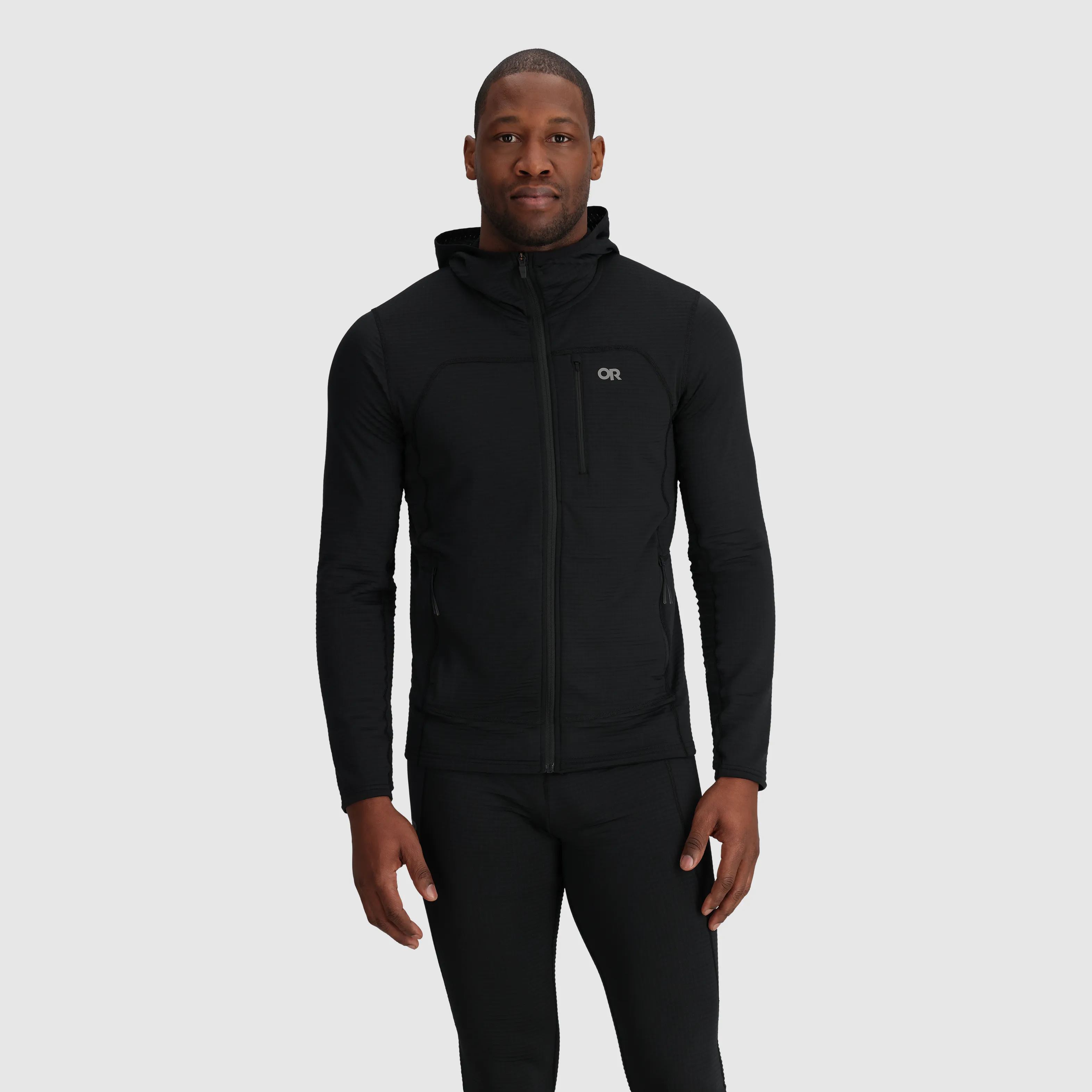 Men's Vigor Grid Fleece Full Zip Hoodie