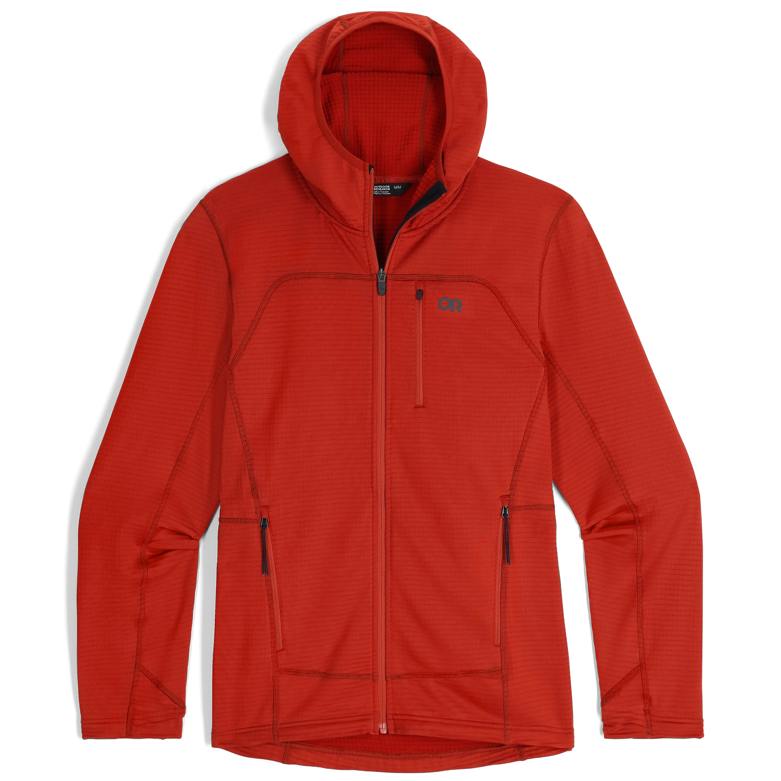 Men's Vigor Grid Fleece Full Zip Hoodie