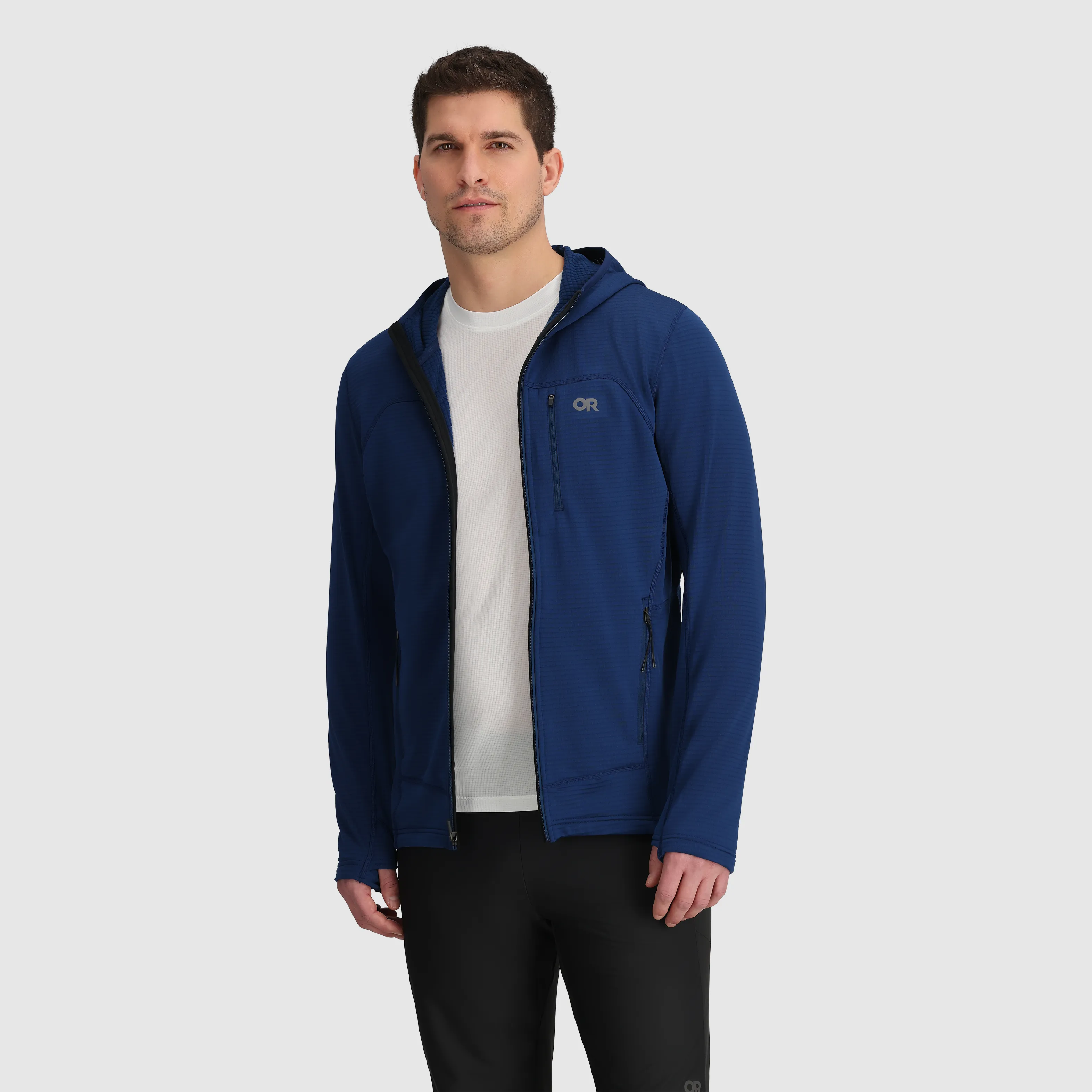 Men's Vigor Grid Fleece Full Zip Hoodie