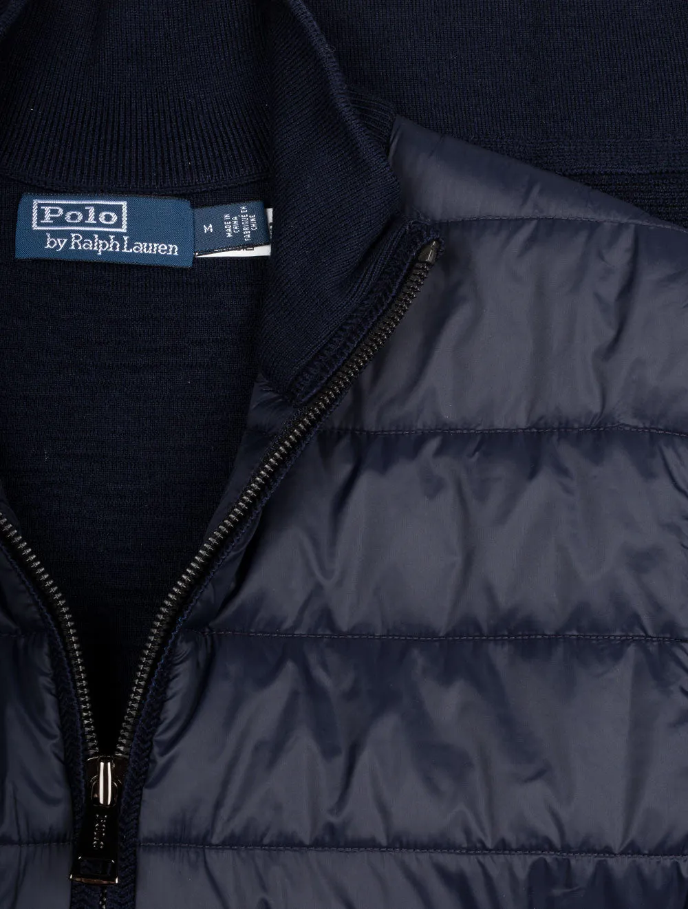 Merino Wool Full Zip Cruise Navy