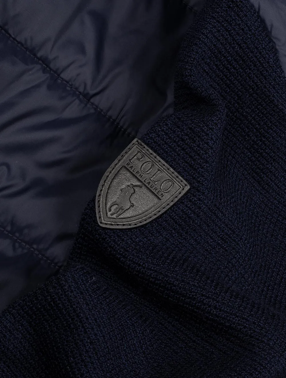 Merino Wool Full Zip Cruise Navy