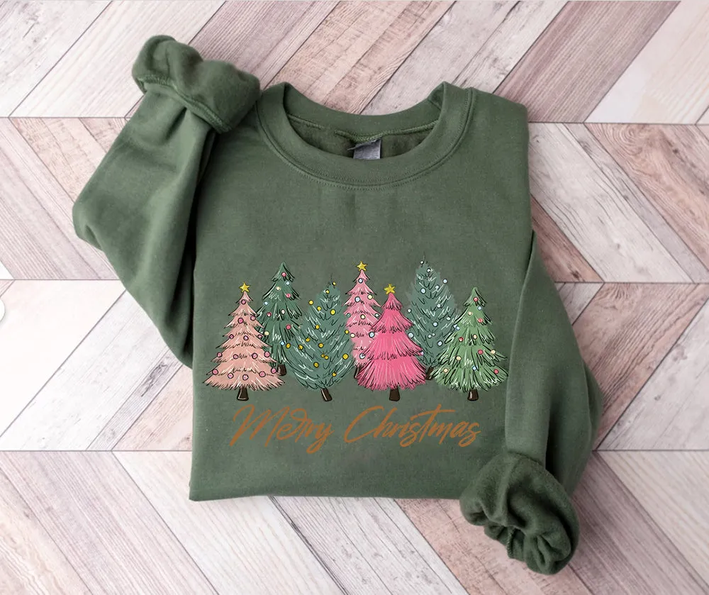 Merry Christmas Crewneck Sweatshirt, Country Christmas,Holiday