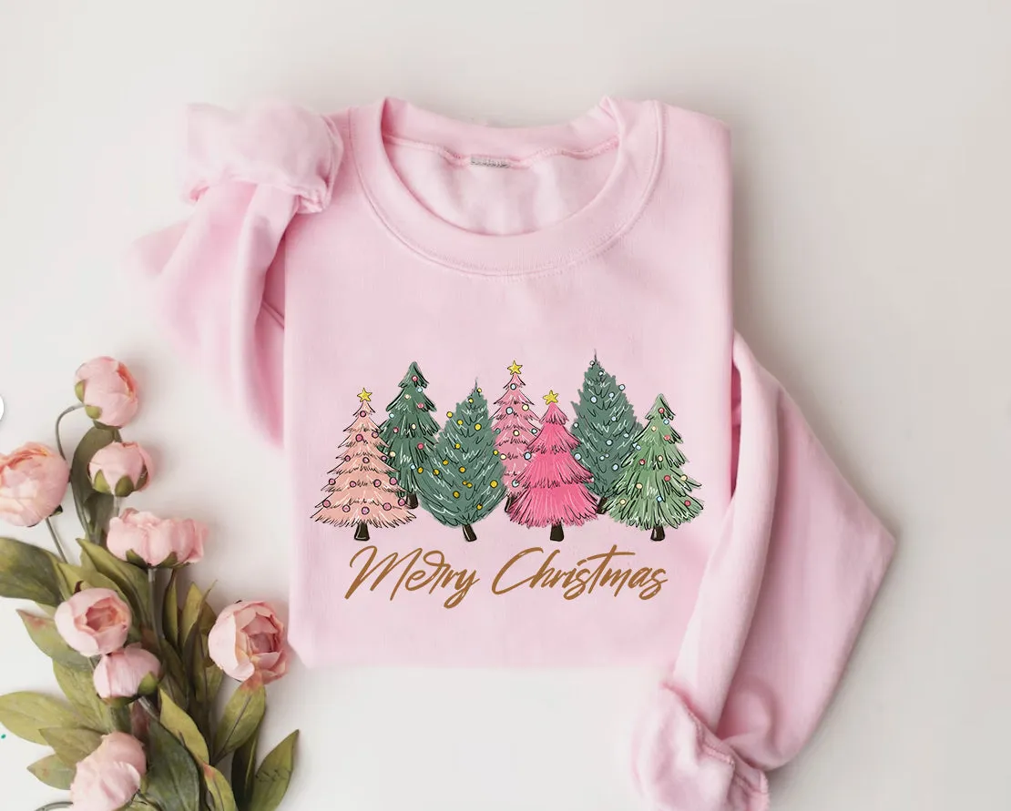 Merry Christmas Crewneck Sweatshirt, Country Christmas,Holiday