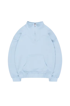 MORE MONEY LOGO HALFZIP BABYBLUE