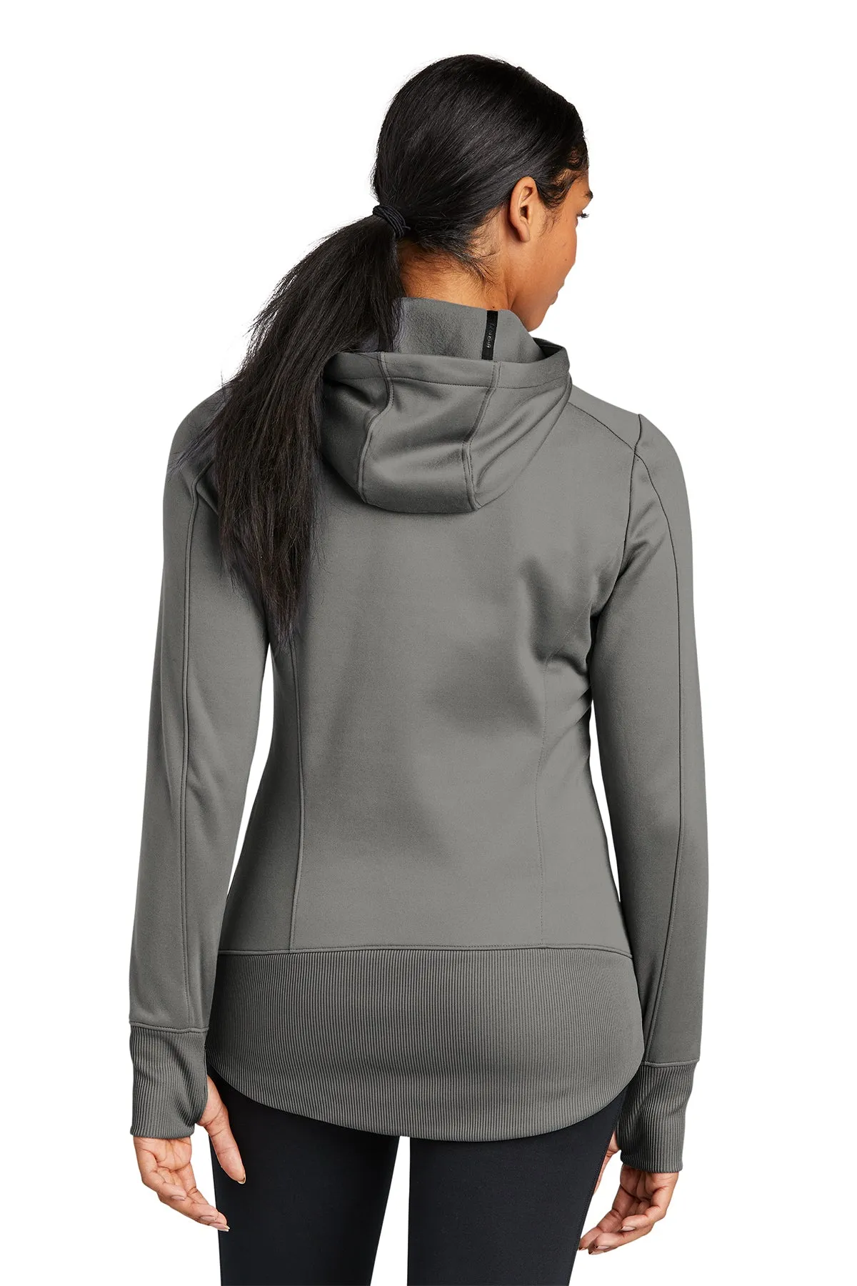 New Era Ladies Venue Custom Zip Hoodies, Shadow Grey