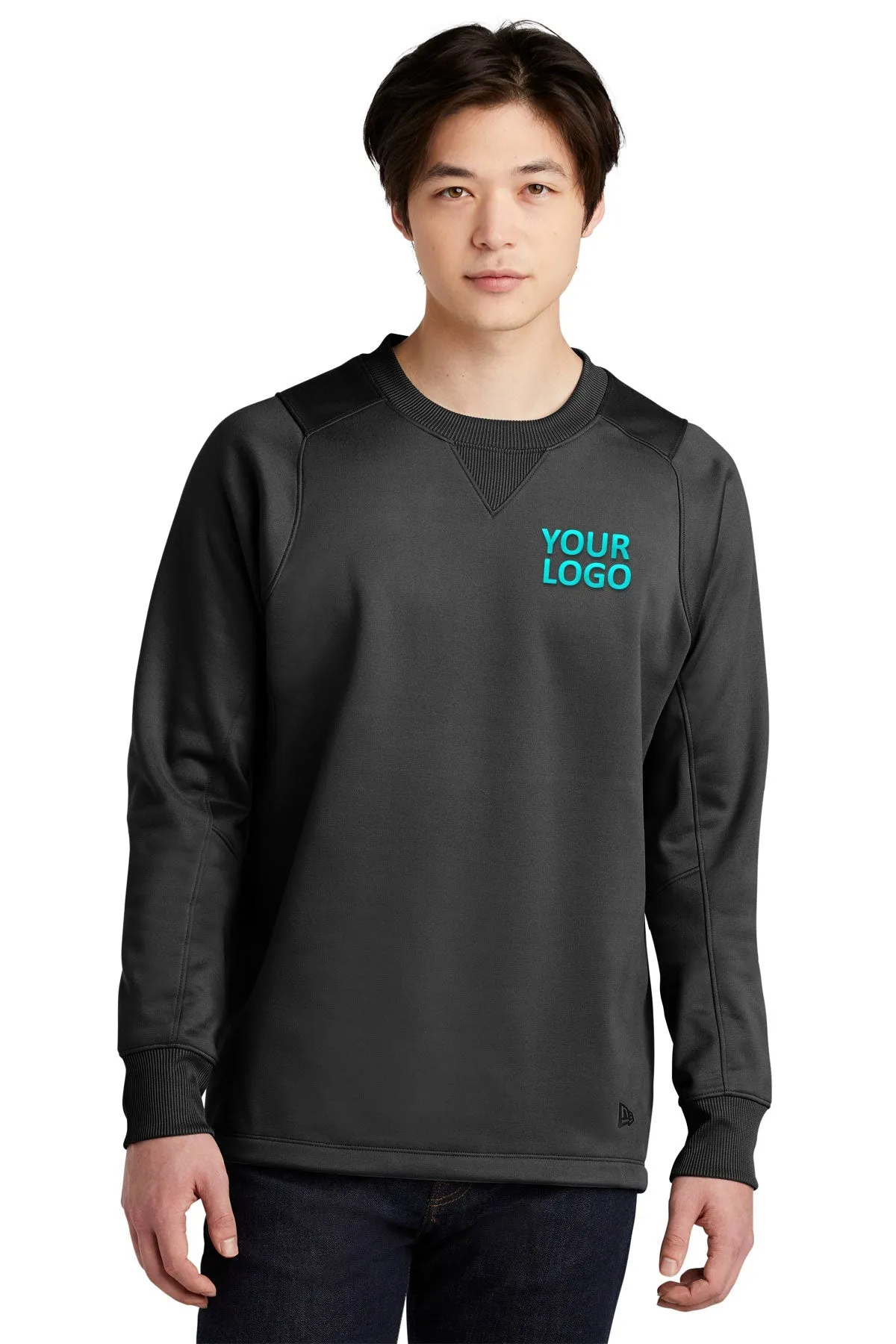 New Era Venue Branded Fleece Sweatshirts, Black