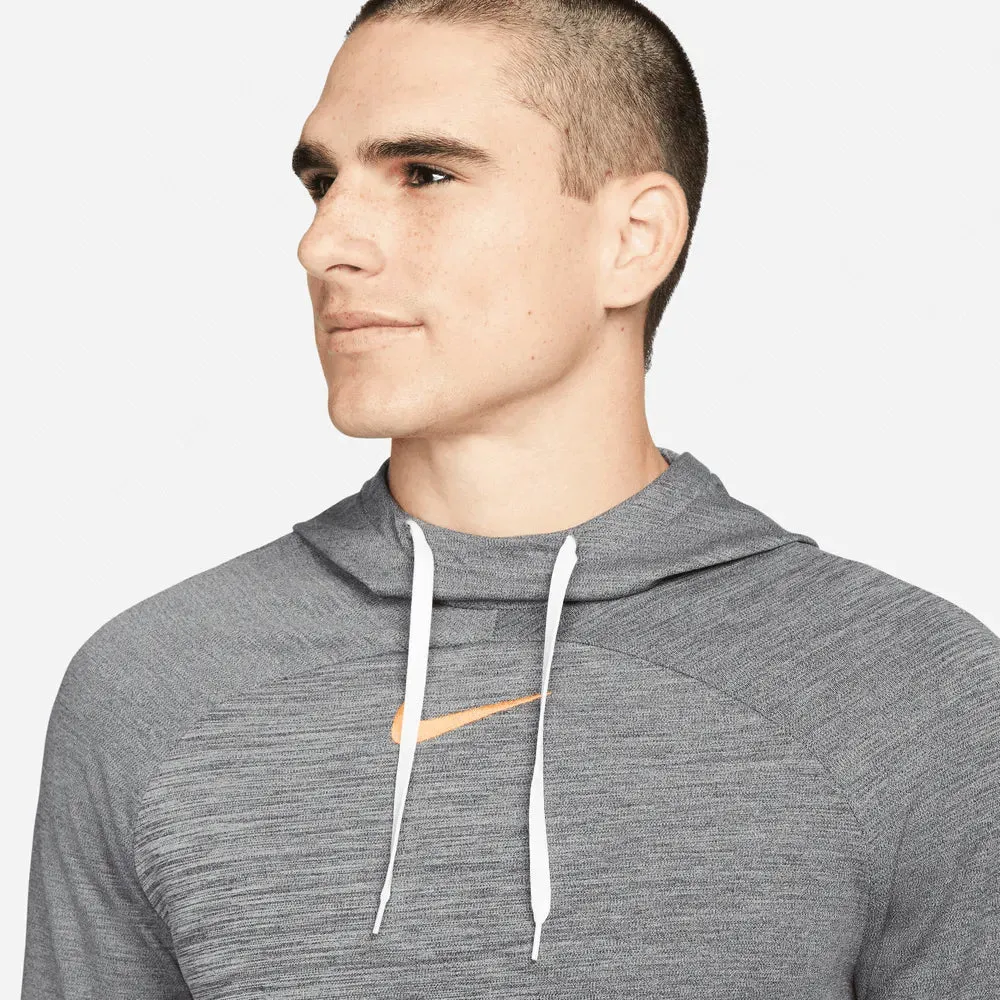 Nike Dri-Fit Academy Pullover Football Hoodie - Black-Sunset Glow