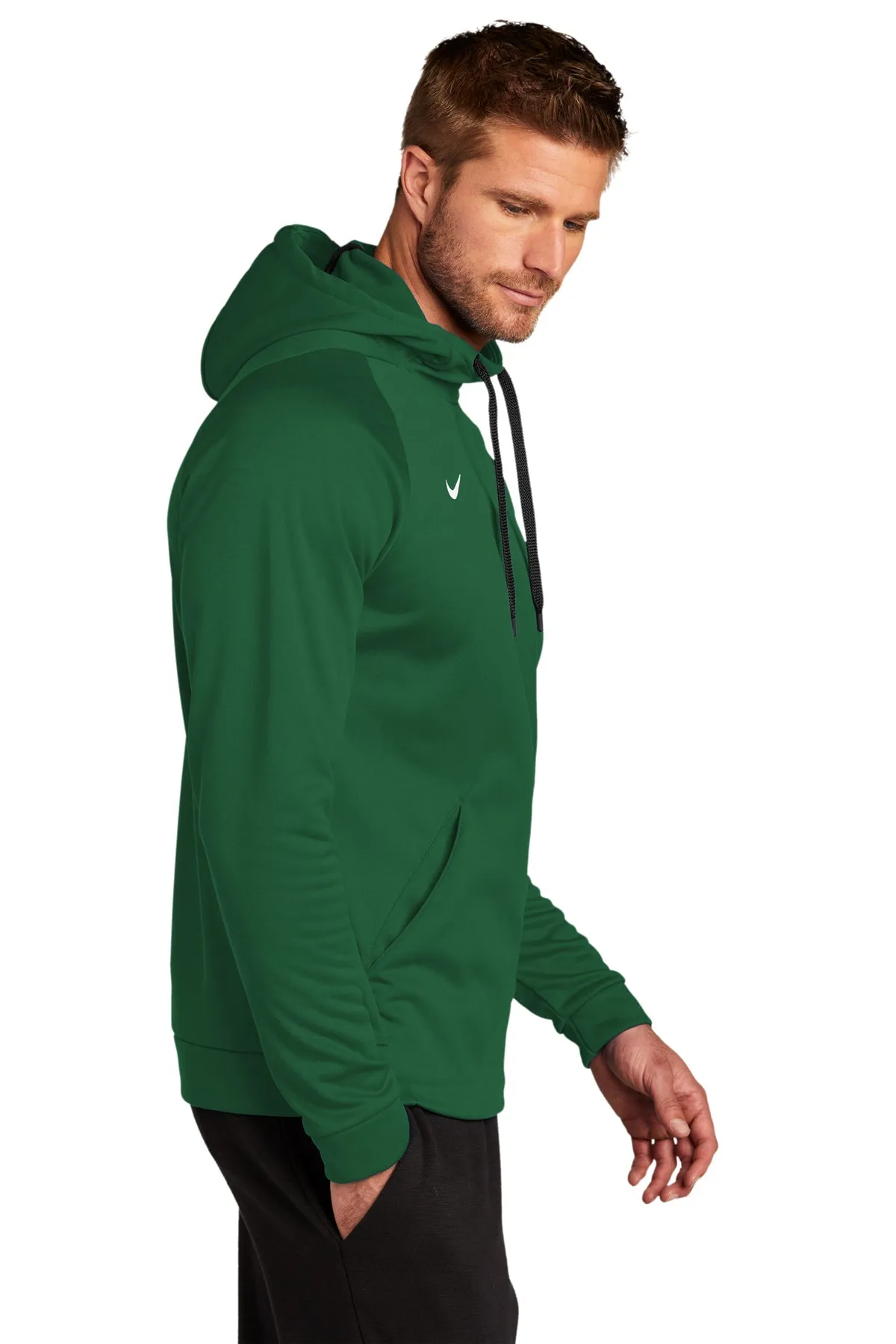 Nike Therma-FIT Fleece Custom Hoodies, Team Dark Green