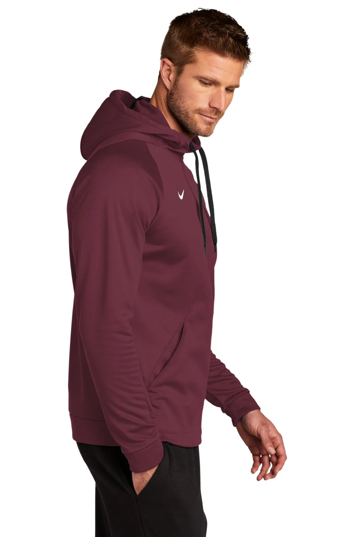 Nike Therma-FIT Fleece Custom Hoodies, Team Dark Maroon