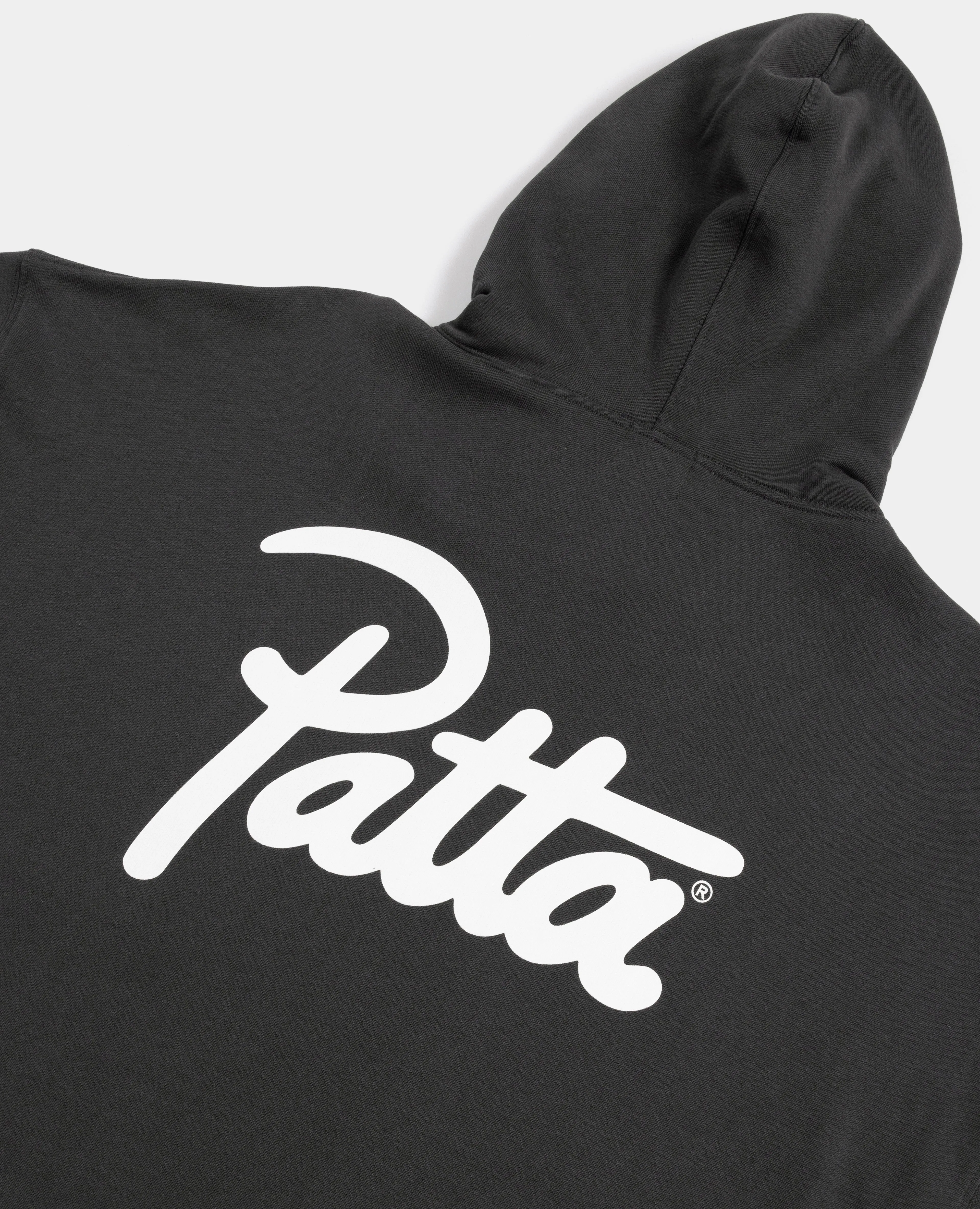 Patta Femme Basic Washed Hooded Sweater Dress (Raven)